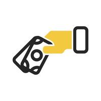 pay icon with isolated background vector