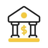 bank icon with isolated background vector