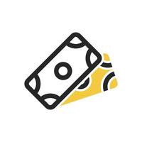 money icon on isolated background vector