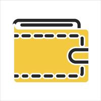 wallet icon with isolated background vector