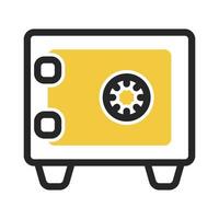 safe icon on isolated background vector