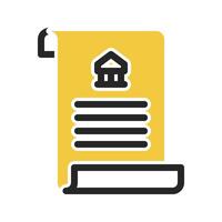 a book with a house on it and a note on it vector