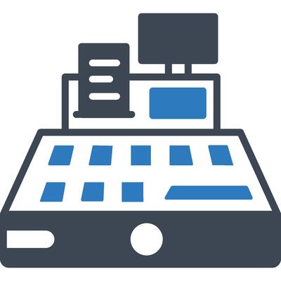 Cash Machine illustration with isolated background