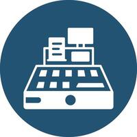 Machine illustration with isolated background vector