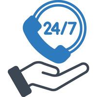 24 Service illustration with isolated background vector