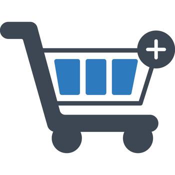 Add To Cart illustration with isolated background vector