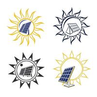 design an icon of a solar panel integrated into vector