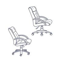 office chair outline icon design.eps vector