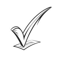 Checkbox icons set in black filled and line stroke style on white background vector