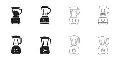 Blender Icons Simple Clean and Smooth Solid and Outline Styles vector