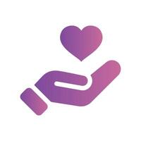 A straightforward icon for the hand, help vector