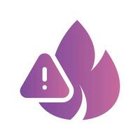 A straightforward icon for the flammable vector