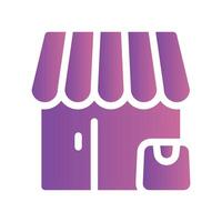 A straightforward icon for the store, shopping vector