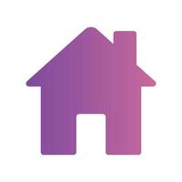 A straightforward icon for the house vector