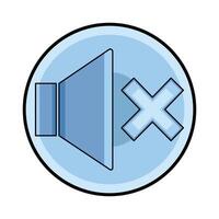 illustration of Mute Button vector