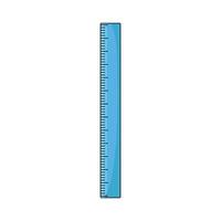 illustration of school ruler vector