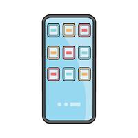 illustration of Smartphone with app vector