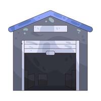 illustration of a warehouse vector