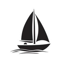 sailboat icon illustration vector