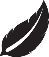 a black feather icon on a white background vector