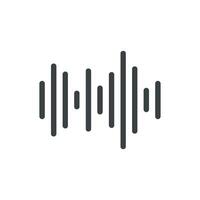 Abstract Sound of Waves Line Logo Template Illustration Design. EPS 10. vector