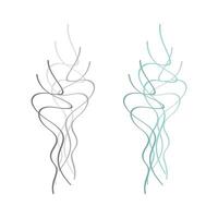 Set Abstract Hair Lines Swoosh Template Illustration Design. EPS 10. vector