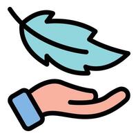 Lightweight Icon Easy and Portable in Flat Line Color Style. vector