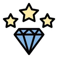 Best Value Icon Optimal Choice in Flat Line Color Style. vector