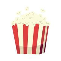 Popcorn flying out of a box vector