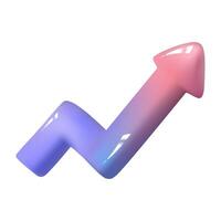 3d illustration render full color graphic chart. icon illustration. vector