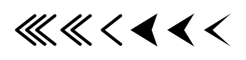 Directional arrow sign or icons set vector