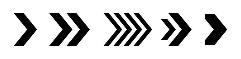 Directional arrow sign or icons set design on white background vector