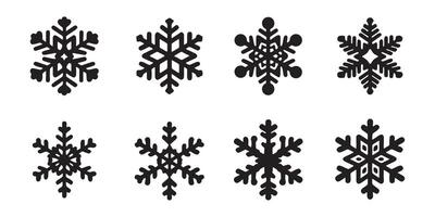 Chilly Charms Snowflake Icon Set vector