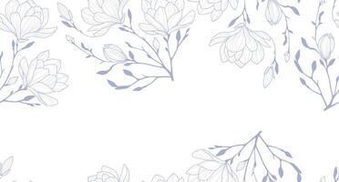 seamless pattern with floral ornament. Modern and minimalistic style flowers. For for textiles, wallpapers, wrapping paper, stationery, and branding. vector