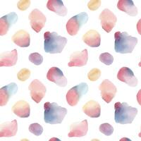 Seamless pattern with watercolor stains. Abstract background. Hand drawn watercolor shapes vector