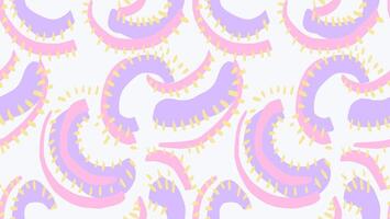 Pastel seamless pattern with Abstract organic shapes. hand drawn sketch unique irregular forms. Simple background ornament. Contemporary minimalist print vector