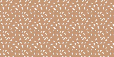 Plain polka dots, drops, spots seamless pattern. Creative tiny random dots, snowflakes, circles print on a beige background. hand drawn sketch. Contemporary minimalist ornament vector