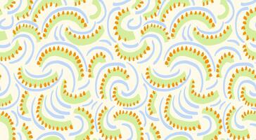 Contemporary seamless pattern with abstract organic shapes. Plain background ornament. hand drawn sketch unique irregular semicircular forms print. vector