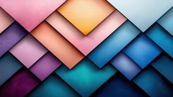 Colorful geometric background with triangles photo