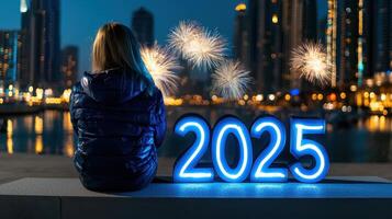 New year 2021 countdown in dubai photo