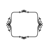 Vintage frame line style icon design of Decorative element theme illustration vector