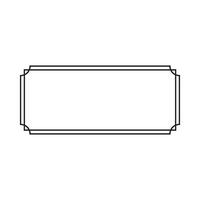 Border frame line icon. Simple illustration of border frame icon for web vector