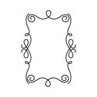 elegant frame victorian line style icon illustration designicon vector