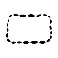 frame made of black dots on a white background. Design element. vector