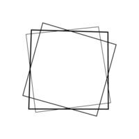 Geometric abstract element. Black and white art. illustration. vector