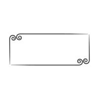 Decorative frame. Decorative border. illustration isolated on white background. vector