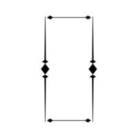geometric frame line style icon design of Decorative element theme illustration vector