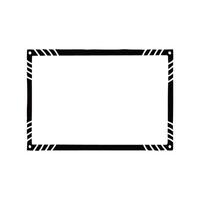 frame square line style icon design of Decorative element theme illustration vector