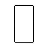 rectangle rectangle icon over white background, line style, illustration vector