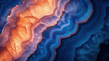 Swirling patterns and vibrant hues intertwine in this abstract artwork, highlighting dynamic textures and rich color contrasts. The design captivates with its fluid movement and depth photo